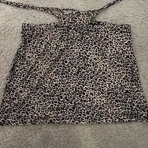 leopard print skirt